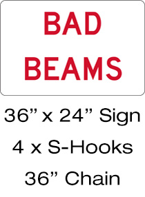 Bad Beams Sign and Kit