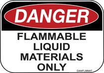 Danger Flammable Liquid