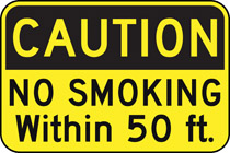 No Smoking 50 ft.