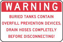 Warning Buried Tanks