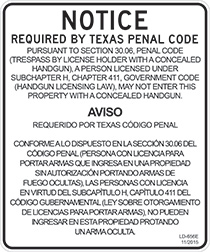 State Gun Code Ex; Texas