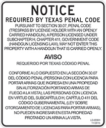 State Gun Code Ex; Texas