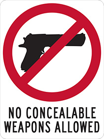 SC Gun Code Sign