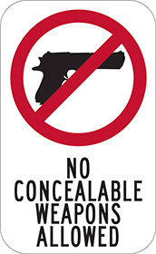 SC Gun Code Sign