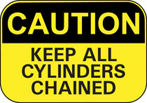 Caution: Keep All Cylinders Chained