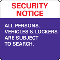 Security Sign - Search