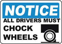 Notice Chock Wheels