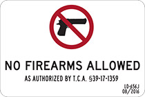 No Firearms Allowed