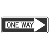 One Way Sign-Left or Right